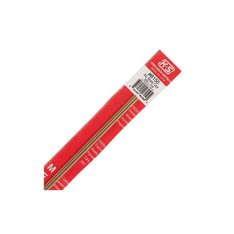 K&S Precision Metals Square Brass Tube 8150 – 3/32" OD