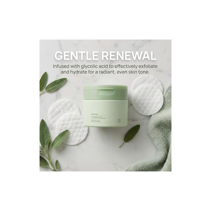 Calming Toner Pads (70ct) - Hydrating Collagen & Hyaluronic Acid
