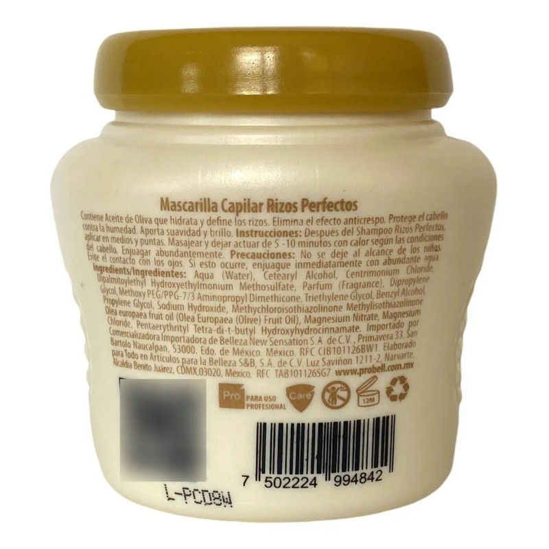 Mascarilla Capilar Rizos Perfectos con Extracto de Oliva Dibal 250g