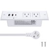 CCCEI Recessed Power Strip with 18W USB C Port, Fast