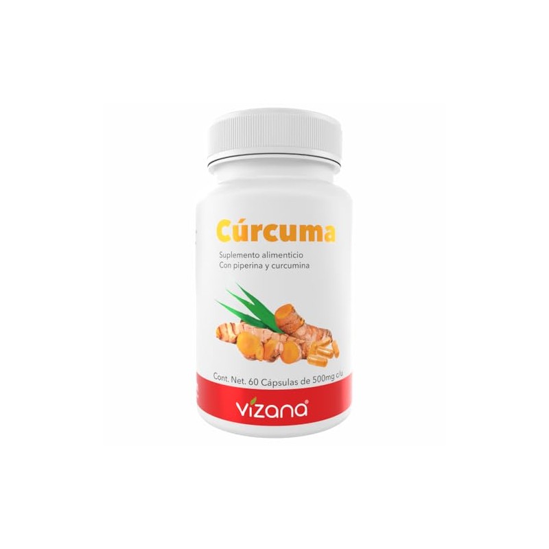 VIZANA NUTRITION Crcuma Natural en Cpsulas HPMC Vegetarianas, adicionada con