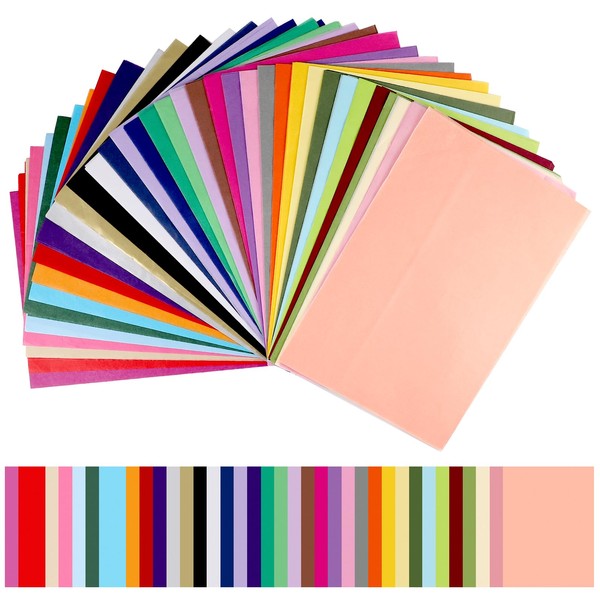 360 Sheets of Colourful Tracing Paper, 36 Colours, A4 Thin