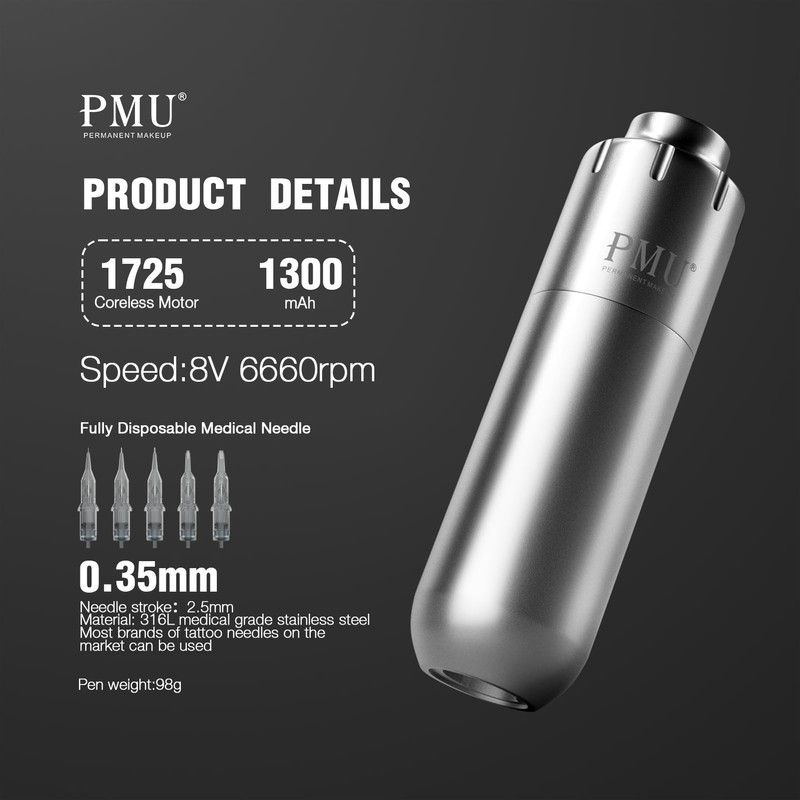 Tattoo Machine 5pcs A (802 Tattoo Machine, Silver)