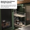 Home Zone Living Pull Out Kitchen Cabinet Organizer with 2
