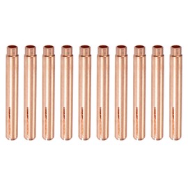 sourcing map 10pcs 13N23L TIG Welding Collet 3/32" (2.4mm) Copper Tungsten Electrode Collet Tips for WP9 20 25 TIG Welding Torch Series