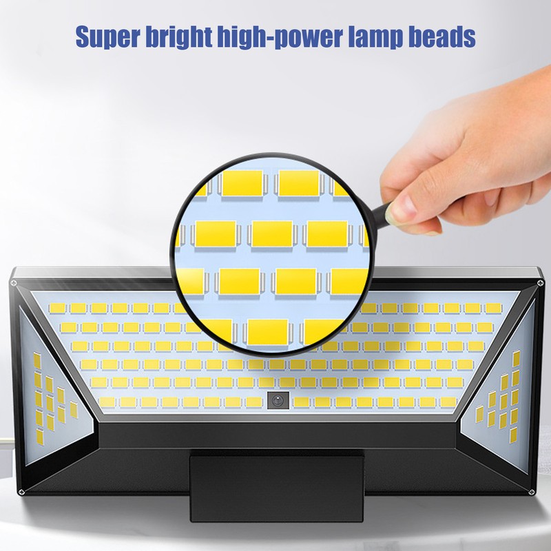 138 LEDs Motion Sensor Light Outdoor Waterproof Solar Wall Lamp