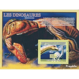 Guinea miniature sheet 1662 (complete. issue) unmounted mint/never hinged ** MNH 2009 dinosaurs (Stamps for collectors) Amphibians/reptiles/dinosaurs