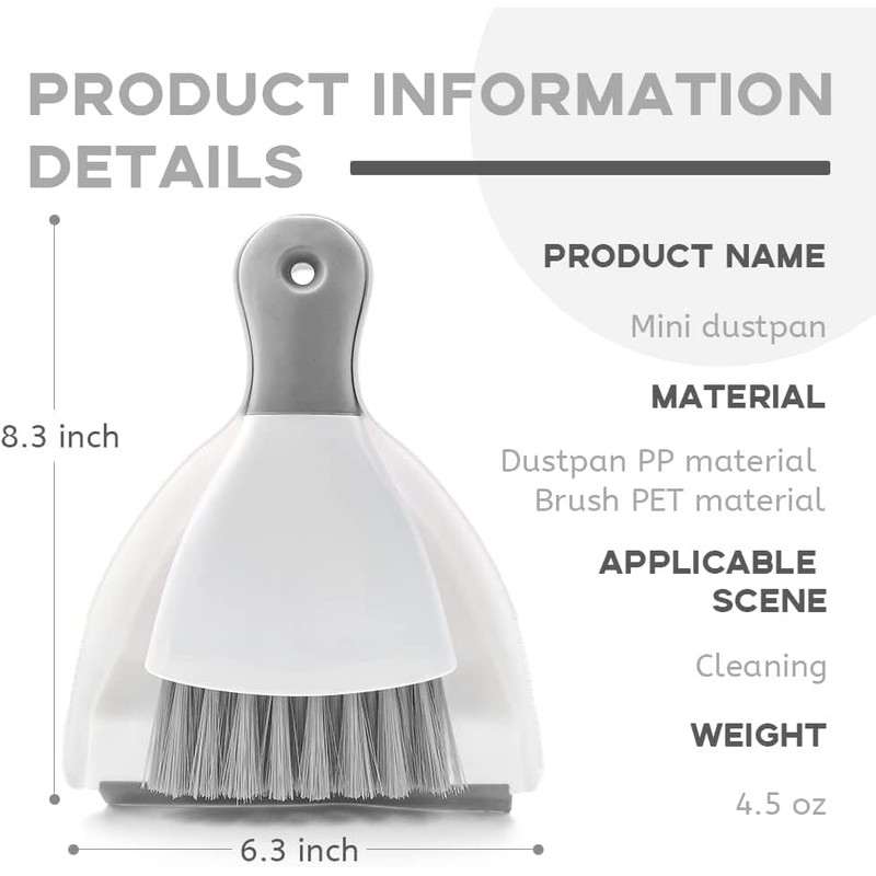 Dust pan Broom Brush Dustpan - Dustpan and Brush Set,Mini