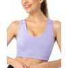 Luvrobes Sports Bras for Women High Support Molded Cup Criss