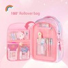 QJHEC Kawaii Rainbow Backpack for Girls – Cute Starry School