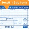 Tops, 38538, Credit Card Sales Slip, 7 7/8 x 3-1/4,