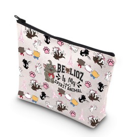 MYSOMY Berlioz Cat Makeup Bag Marie & Berlioz Cat Gifts Berlioz is My Spirit Animal Kitten Zipper Pouch (BerliozSpirit)