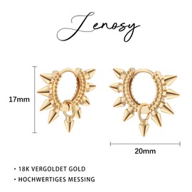 Jenosy Earrings Gold Women's Bow Earrings Women's Delicate Bow Earrings Hoop Earrings Girls Fashionable Lightweight Cartilage Huggie Hypoallergenic Earrings 18K Gold-Plated Fashion Jewellery for Women