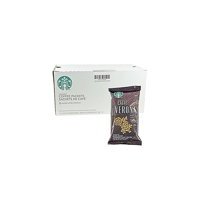 Starbucks SBK11018192 Drip-Brewing Single Pot Portions Caffe Verona Ground Coffee