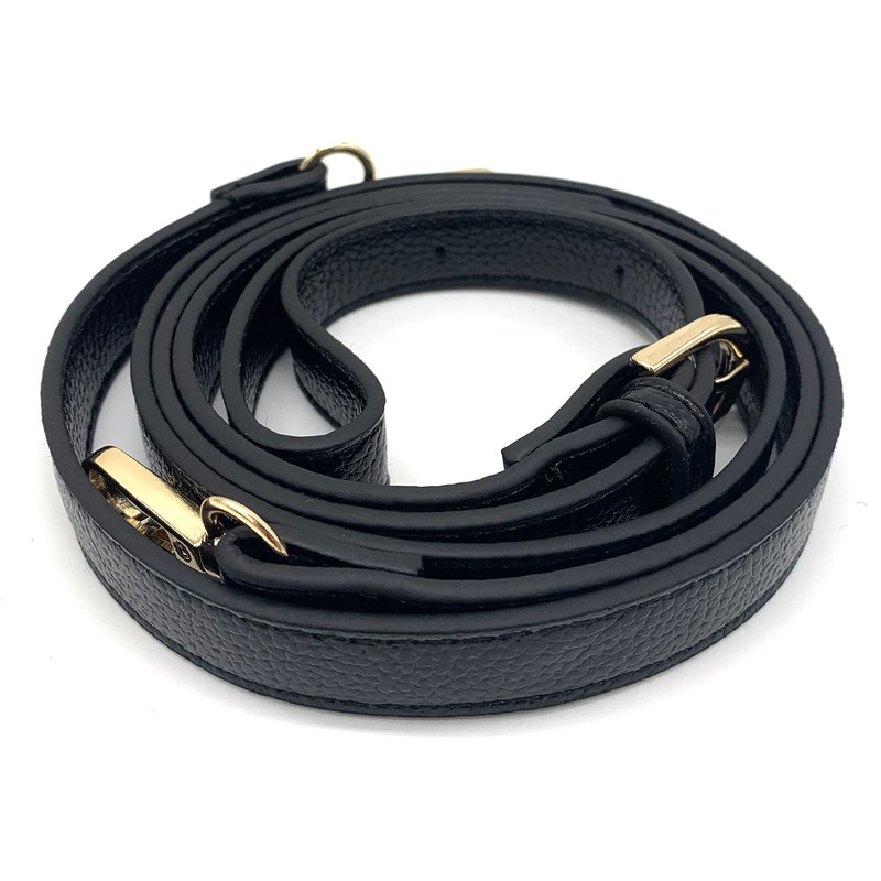 CAREOR Replacement Adjustable Leather Shoulder Strap With Metal Swivel hooks
