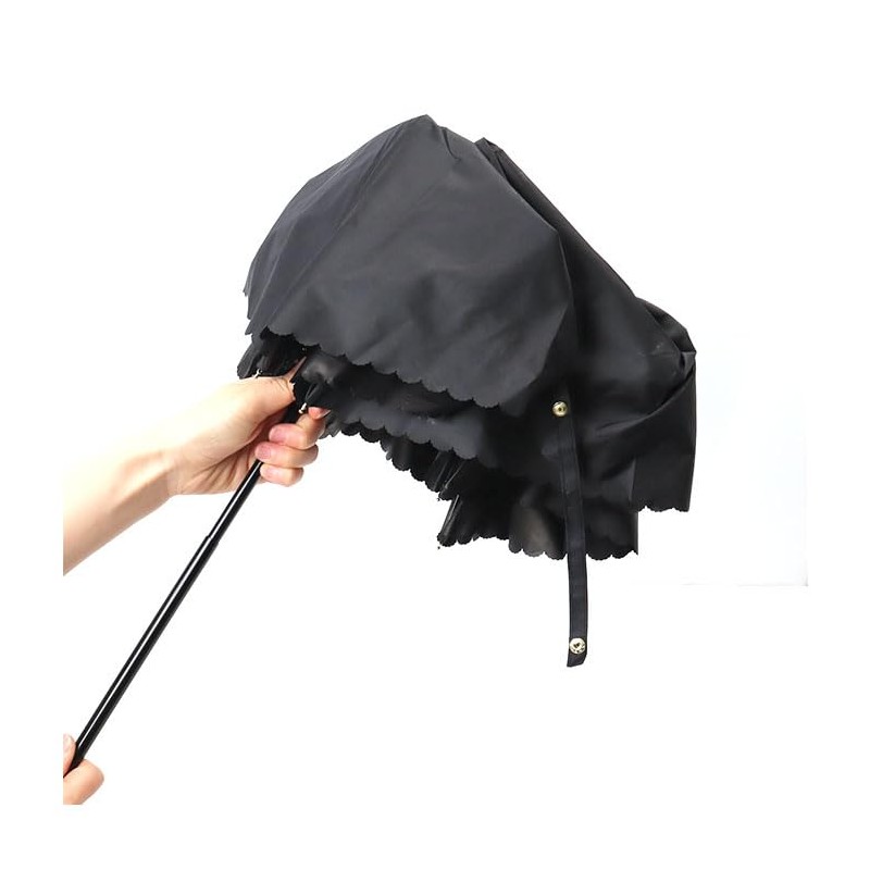 Sun and Rainy Sun UV Protection Folding Umbrella, 19.7 inches