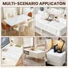 OstepDecor Marble-Look Table Protector 36 x 60 in, Waterproof PVC