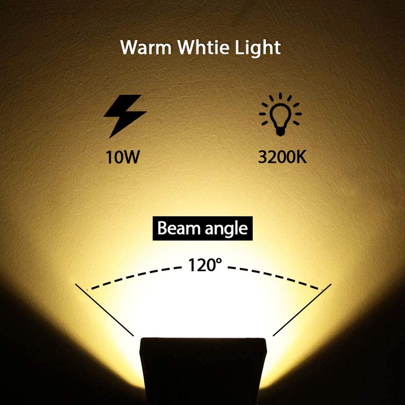 Lysed 10W Low Voltage LED Landscape Lights, Bowfishing Lights Warm