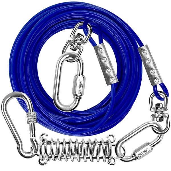 Dog Tie Out Cable WATFOON, 40ft 50ft 65ft 75ft Dog