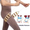 Hovom Wood Back Massage Roller Rope Tool,Lymphatic Drainage,Wood Therapy Massage