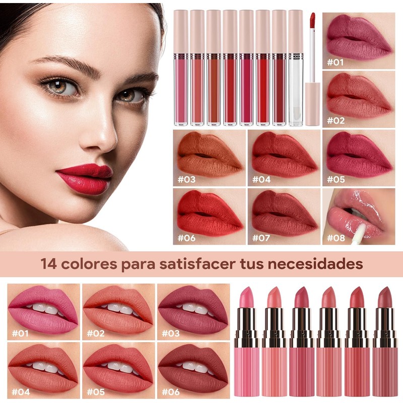 Kit de Maquillaje Profesional Completo para Mujer Principiante – Set
