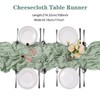30 Pack Grey Green Cheesecloth Table Runner 9FT Rustic Sheer