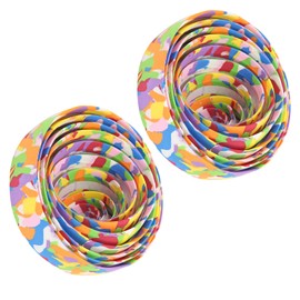 VGEBY Bicycle Bar Tape with Bar Plug, Mountain Bike Shock Absorption, Soft Handlebar Tapes, Bicycle Non-Slip Grip Wrap (Colourful), Bicycle Spare Parts Bicycles