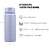 fitvia Thermos Flask "Purple" 500 ml Stainless Steel, Integrated Tea