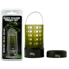 Angel-Berger Magic Baits Quick Change Feeder Set, Feeder Baskets, Feeder Baskets, Feeder Cage (30 g + 50 g)