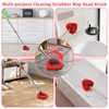 2 PCS O-Ceda Spin Mop Scrub Brush Head Attachments, Scrubbing