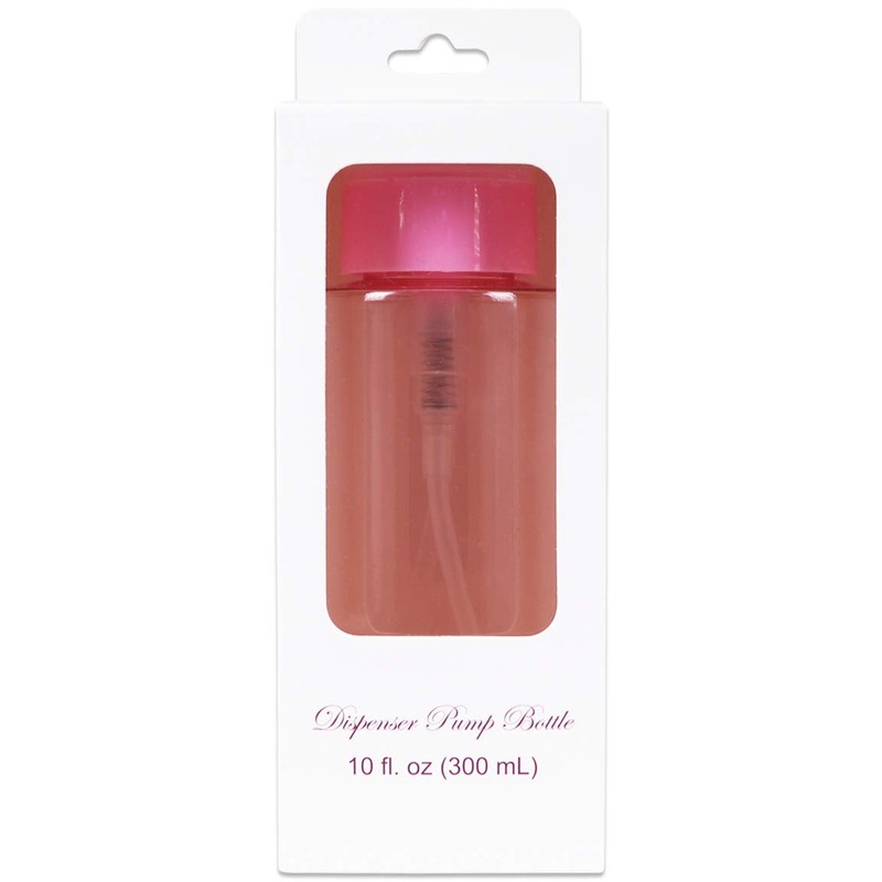 10oz Pink Push Down Pump Dispenser Empty Refillerble Bottle with