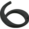 Distinctions 843146 Black Flush-Mount 4-Inch House Number 6