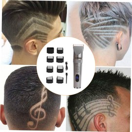 Healvian 1set Clippers for Men Professional Trimmer Led Display Low Noise Motor Cordless Design for Home Haircuts and Grooming