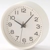 MUJI 15915217 Analog Clock, Small (with Stand), Wall Clock, White