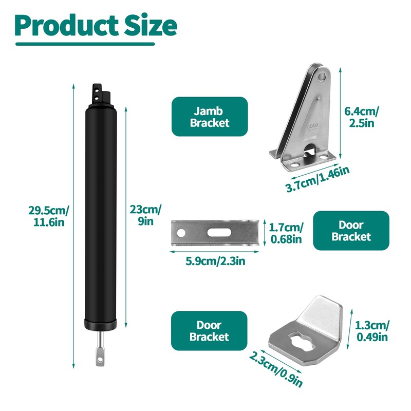 2 PCS Screen and Storm Door Closer Kit, Heavy Duty