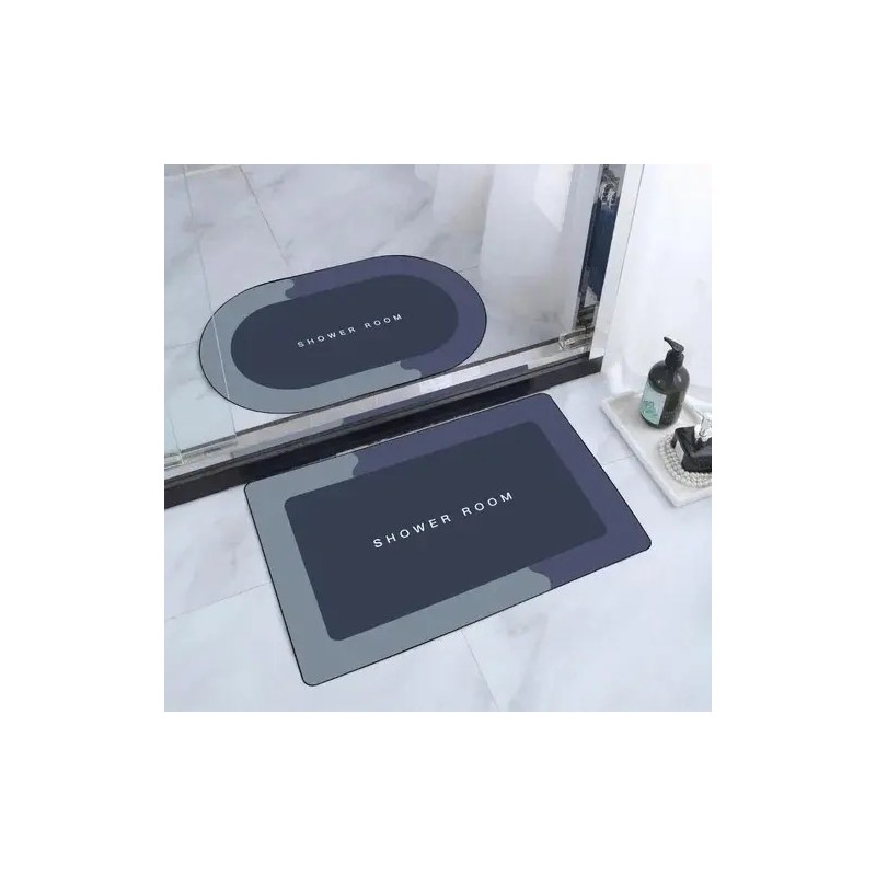 2pcs Tapete Baño Ultra Suave Alfombra Antidesliz Absorbente