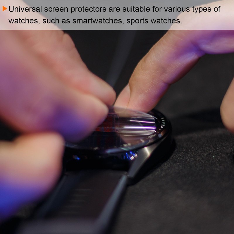 HARFINGTON 5pcs Watch Glass Screen Protectors 48mm Anti-Blue Light TPU