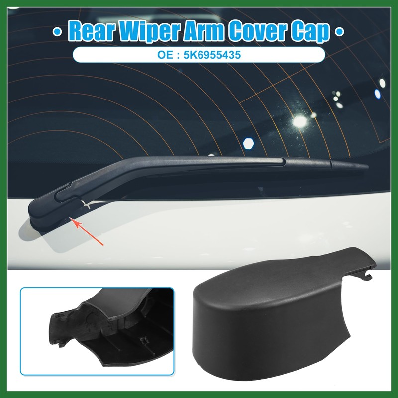 Motoforti Rear Windshield Wiper Arm Nut Cover Cap Fit for