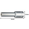 TONE Deep Socket (6 Angle) 4S-10L Insertion Angle 0.5 inch