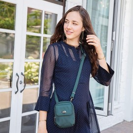 Travelon Women's Anti-Theft Tailored Crossbody Phone Pouch, Sapphire, One Size