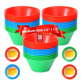 MEDIUM Size (2.8" x 1.2") 36 Pcs Puto Molder Filipino - Kutsinta Molder for Baking - Puto Mold Cups for Steamer - Filipino Plastic Molds for Desserts