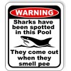 warning Sharks have been spotted in this Pool - They