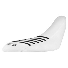 Yamaha Raptor 700 R 2006-2024 GRIPPER Seat Cover  ALL WHITE-BLACK ribs   #193