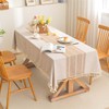 SIELUNO - Mantel rectangular con rayas de café, 55 x