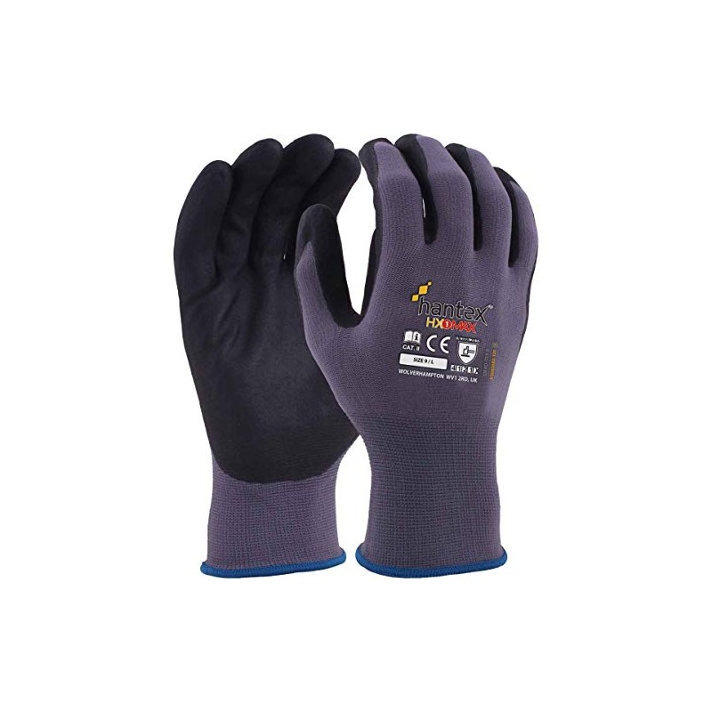 Hantex HX1 MAX Nylon & Lycra Stretch Work Gloves Foam