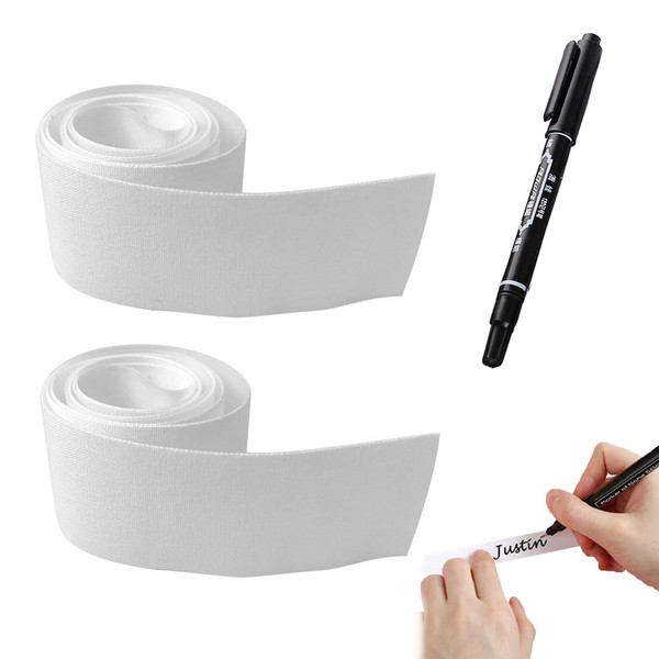 Name Labels, 2 Rolls Name Stickers Clothing, Personalised Iron-On Labels,