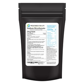 Prescribed For Life, Natural Sodium Bicarbonate (Baking Soda) Powder, 1 Lb Pouch