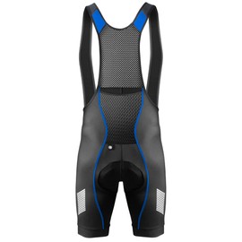 Aero Tech Designs | Men's USA Elite Padded Cycling Bib-Shorts | Tall Inseam | 4X-Large | Royal Blue