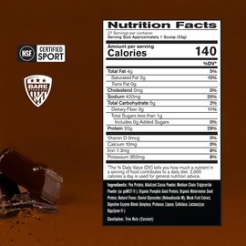 BARE PERFORMANCE NUTRITION Vegan Protein, Plant Based Protein, Pea Protein, Watermelon Protein and Pumpkin Protein, Naturally Sweetened and Flavored (27 Servings, Chocolate)