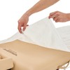 Master Massage Disposable Exam Table Covers, White, Flat-10 pcs